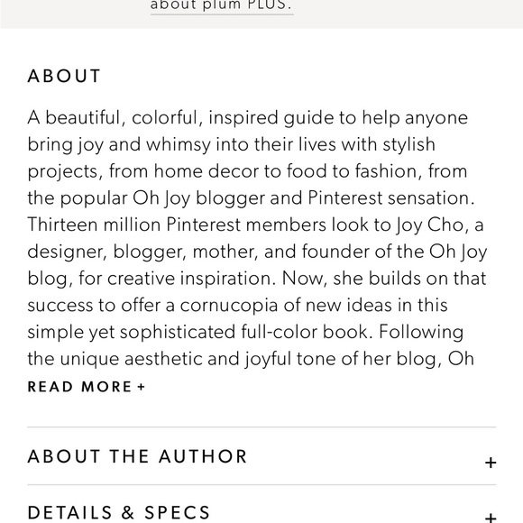 Oh Joy: 60 Ways to Give & Create Joy by Joy Cho hardcover book brand new - Picture 3 of 3